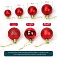 thumbnail image 4 of Adornos navideños 3/4/6/8cm Bola navideña redonda de plástico brillante galvanizada Decoración de árbol de Navidad Colgante Bola colgante, 4 of 4