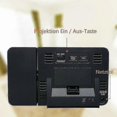 thumbnail image 3 of Projection clock black alarm clock with time temperature projection LED screen alarm clock USB charging clock, 3 of 5