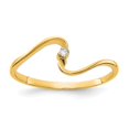 thumbnail image 1 of Bague CZ Simulée en Or Jaune 14 Carats, 1 of 1