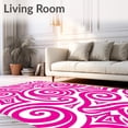 thumbnail image 2 of ODIKA 4x6 Machine Washable Non-Slip Area Rug, Enchanted Swirl Dreamscape Magical Protective Fade Resistant Ultra Soft Rug, None, 544577, 2 of 7