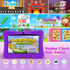 thumbnail image 3 of Veidoo Tableta Android para Niños de 7 Pulgadas, Almacenamiento RAM de 2 GB y 32 GB, Tableta de Aprendizaje para Niños, Parental, Tableta para Niños Pequeños con Funda de Silicona (Púrpura), 3 of 6