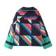 thumbnail image 4 of Chaqueta de algodón con estampado retro de estilo europeo y americano para otoño e invierno, chaqueta de algodón para mujer a juego con el color, 4 of 5