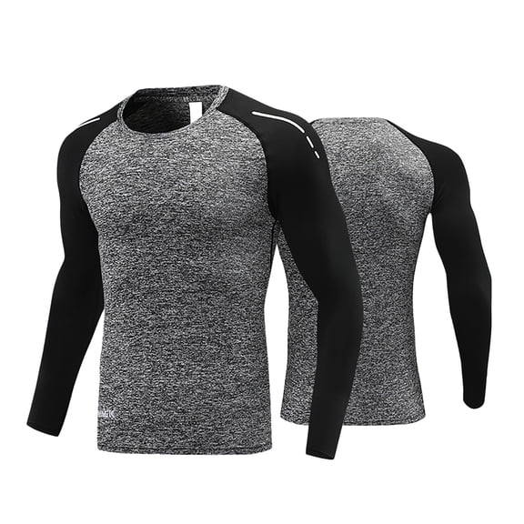 EnJoCho Boys Long Sleeve Compression Shirt Wicking Tight Fit Top Basketball Sports Training Gym Workout Athletic Wear Boys Long Sleeve Shirts