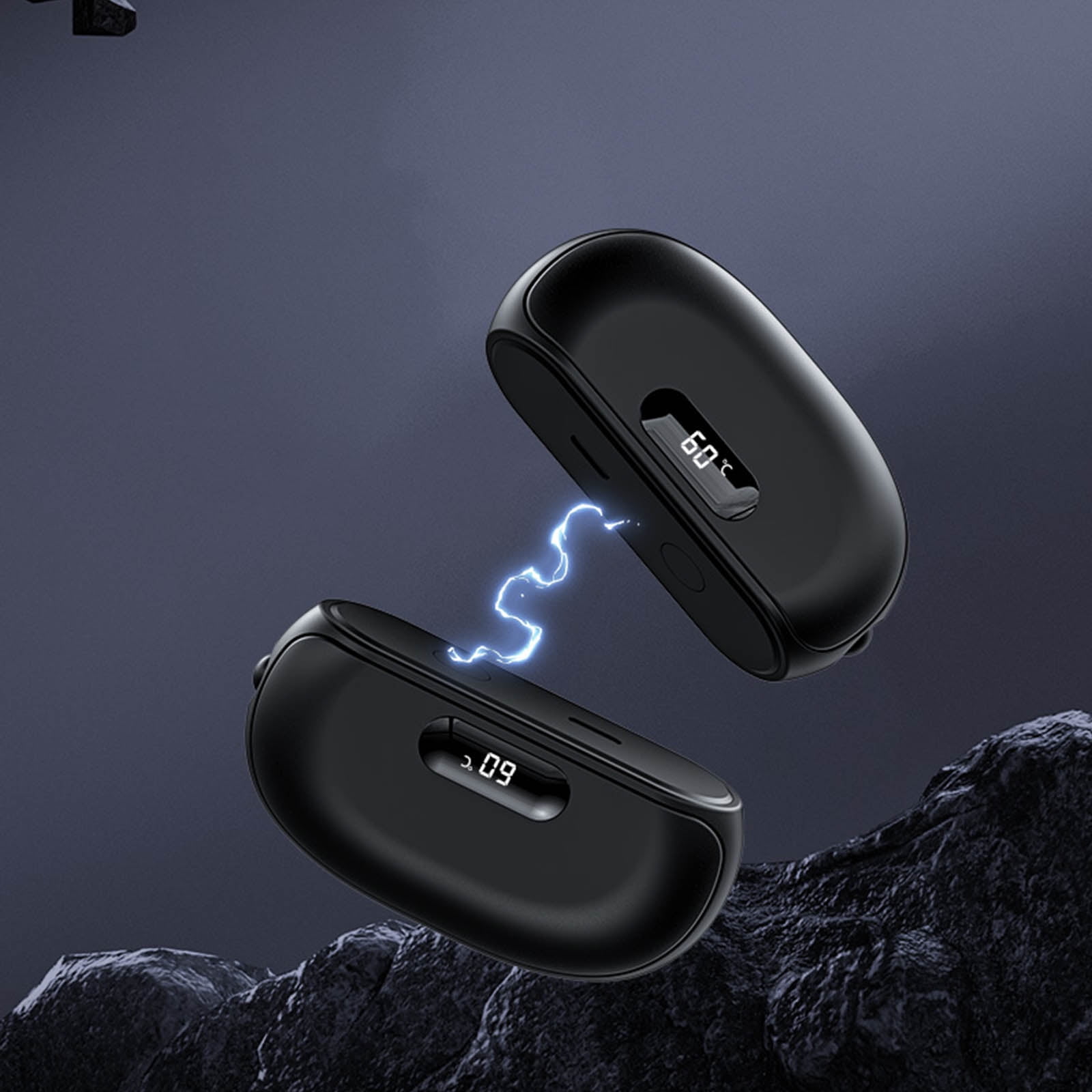 Portable Electric Hand Warmer Overheat Protections 5000mAh High Capacity Ergonomic Detachable