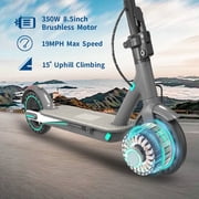 Adults Electric Scooter 8.5inch Tire 19 Mph Max Speed, 21 Miles Range, E-Scooter with 350W Motor, Folding Escooter with Dual Braking System and App Control