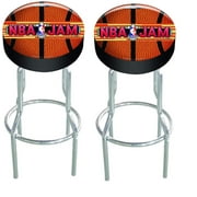 Arcade1Up NBA JAM Arcade Gaming Adjustable Stool, 21.5" to 29.5" - Set of 2