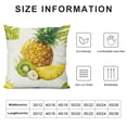 thumbnail image 5 of Orinice   Hello Summer Throw Pillow Covers  Watermelon Pineapple Decorative Pillow Cases Soft Velvet Cushion Covers for Couch Sofa Bed Home Decor  24x24in, 5 of 5