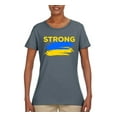 thumbnail image 2 of Ukranian Strong Vintage Womens Graphic T-Shirt, Charcoal, XX-Large, 2 of 4