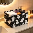 thumbnail image 5 of Halloween Storage Basket Large Capacity Foldable Canvas Organizer 14x10x8in with Handle for Home Closet Decor by OVFUIZ, 5 of 6