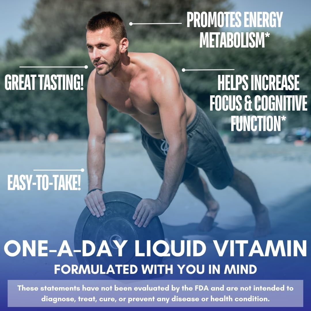 Tropical Oasis B-Complex Liquid Vitamin Supplement for Energy Production and Nervous System Support, 16 fl oz, 32 Servings