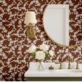 thumbnail image 4 of S4sassy Removable Contemporary Brown Wall Decor, Branch & Leaf Print Textured Contact Paper for Walls, Cabinets, Self Adhesive Vinyl Wallpaper Roll, Waterproof Contact Paper for Walls - 25"x360" inch, 4 of 9
