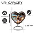 thumbnail image 3 of Yatskia Maammoth Little Funeral Keepsake Urns for Human Ashes Adult Male and Female, Large Cremation Urn for Ashes Adult Dad, (Heart 8 Inch and 3 Inch), 3 of 8