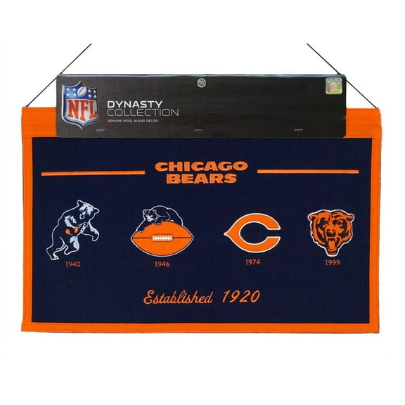 Chicago Football Bears - High Quality Embroidered Logo Banner Flag - Established 1920