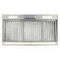 thumbnail image 3 of Akicon Range Hood 36 Inch, 600 CFM Stainless Steel Range Hood Insert with 4 Speed Control, 2-LED Lights & Nightlight, Baffle Filters, 3 of 11