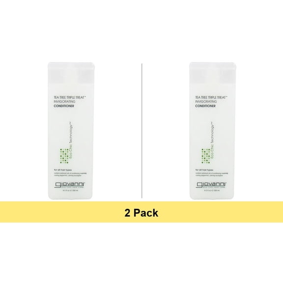 Giovanni Tea Tree Triple Treat Invigorating Conditioner, 8.5 oz - 2 Pack
