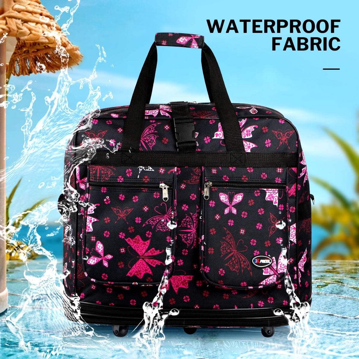 36in Expandable Foldable  Suitcase 3 Layer Foldable  Rolling  Luggage Large Wheeled Travel Bag  for  Home Storage Moving All Trip, EX36-BF