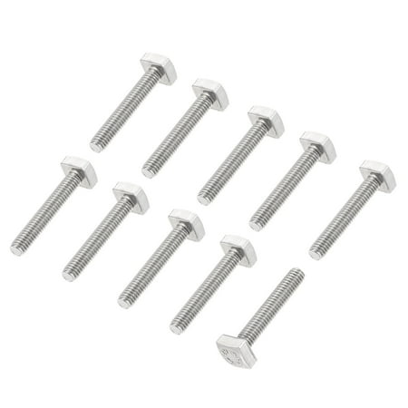 

Square Head Bolt 10 Pack M4x25mm 304 Stainless Steel Grade C Square Screws
