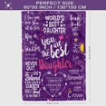 thumbnail image 5 of Daughter Gift from Mom, Daughter Gifts, Gifts for Daughter, Daughter Gifts from Dad, Valentine''s Day Birthday Gifts for Daughter, to My Daughter from Mom/Dad Blanket 50" x 60", 5 of 6
