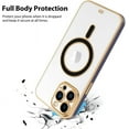 thumbnail image 4 of for iPhone 14 Pro Max Case Plating Magnetic Crystal [ Support for Magsafe ] Luxury Case Camera Protector Shockproof Protective Anti-Skid Edge Cover Screen Protector Cover Phone Case -Black, 4 of 11
