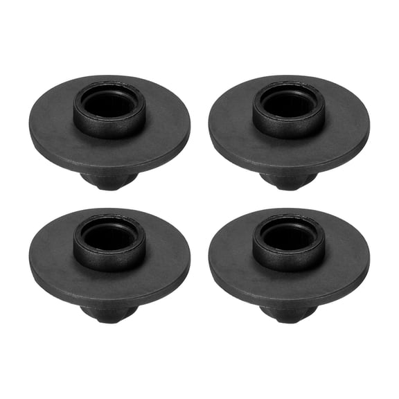 Uxcell Camping Chair Foot 4 Pack 0.55 inch Tubing Dia Detachable Anti-Slip Stool Feet Replacement Black