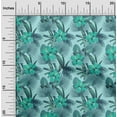 thumbnail image 2 of oneOone Polyester Spandex Turquoise Blue Fabric Tropical Leaf Sewing Fabric By The Yard Printed Diy Clothing Sewing Supplies 56 Inch Wide, 2 of 4