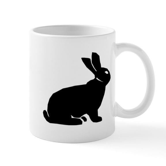 CafePress - Rabbit Mug - 11 oz Ceramic Mug - Novelty Coffee Tea Cup
