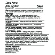 Benzodent Dental Pain Relieving Cream 0.25 oz