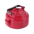 thumbnail image 1 of Lipstore 1/12 Miniature Tea Kettle Life Scene Oranment Pretend Play Kitchen Accessory red, 1 of 8