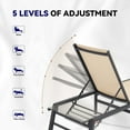thumbnail image 2 of FHVIT Outdoor Chaise Lounge Chair, Foldable Patio Lounge for Tanning Poolside Yard Deck Chairs, 2 of 8