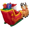 thumbnail image 4 of Northlight 8' Inflatable Santa's Sleigh and Reindeer Outdoor Christmas Decoration, 4 of 5