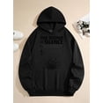 thumbnail image 2 of Men's Pocket Graphic Hooded Pullover, Music Notes in Dynamic Explosion, Sizes S-2XL, 2 of 3