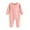 Pink, variant on Esaierr Newborn Baby Boys Girls Solid Color Bodysuit Romper Unisex Infants Fall Winter Jumpsuits Outfit Clothes Cotton Pajamas Set for 2-24 Months