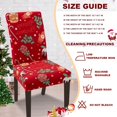 thumbnail image 5 of Chair Covers for Dining Room Christmas Stretch Chair Covers Set of 6 Parsons Chair Slipcover Removable Washable Kitchen Chair Slipcovers for Decorations Holiday Party Banquet,Candy Gloves, 5 of 6