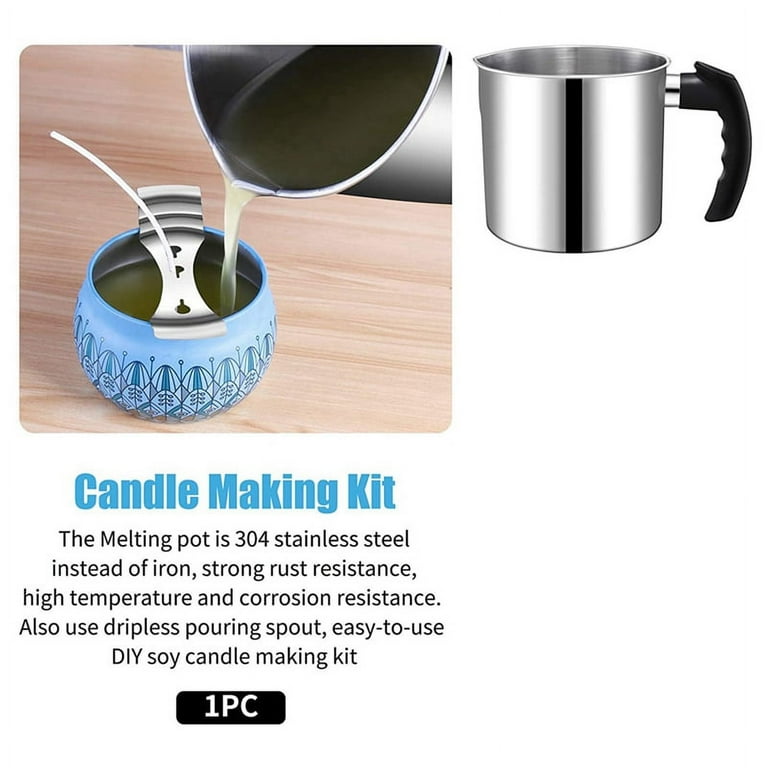 Aluminum Milk Frothing Coffee Pitcher Candle Making Pitcher Candle Making  Wax Melting Pouring Pot with Sturdy Handle - China DIY Glass Candle and Candle  Making Kit price