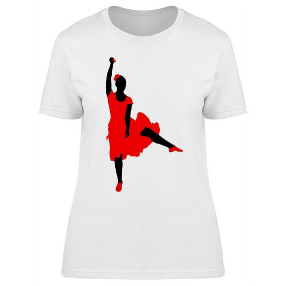 Flamenco Traditional Dancer T-Shirt Women -Image by Shutterstock, Female 3X-Large