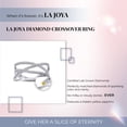 thumbnail image 5 of La Joya 1/3 ct tw Lab Grown Diamond Crossover Band, Sterling Silver, Size 5, 5 of 6