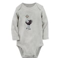 thumbnail image 5 of iDzn Do You Have Milk Funny Rompers, Newborn Baby Unisex Bodysuits, Infant Animal Ostrich Graphic Jumpsuits, Toddler Kids Long Sleeve Oufits (Gray, 0-6 Months), 5 of 5
