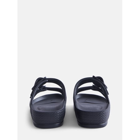 Wonder Nation Kids Two Buckle Footbed Slide Sandals