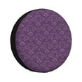 thumbnail image 2 of Balery Retro Florals Purple Tire Covers - Tough Tire Wheel Protector for Truck, SUV, Trailer, Camper, RV -15 inch, 2 of 8