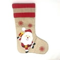 thumbnail image 3 of Set of 3 Christmismas Stocking Gift bag Santa, Snowman & Snowflake 10”x17”, 3 of 6