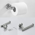 thumbnail image 2 of WOWOW 3 - Piece Brushed Nickel Bathroom Stainless Steels Hardware Set, 2 of 5