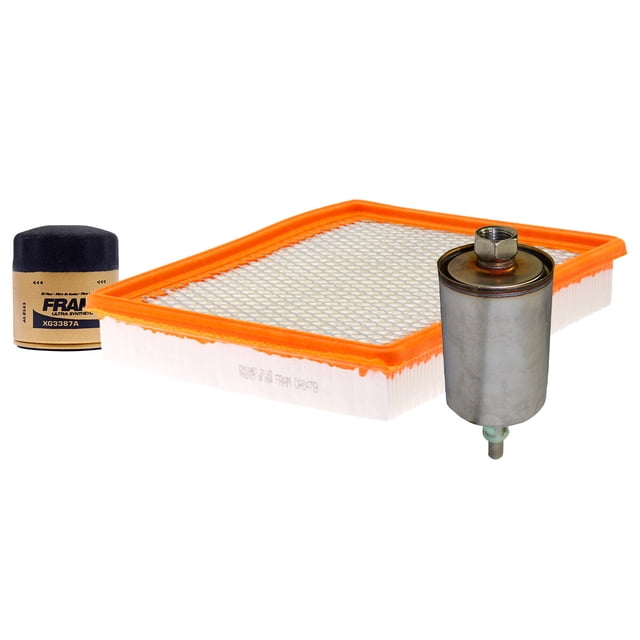 Kit De Filtro De Aire, Filtro de Aceite Sintético y Filtro de Combustible 3 PIEZAS Compatible con Buick Riviera V6 3.8L DE 1995 A 1999