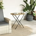 thumbnail image 6 of vidaXL Folding Tray Table TV Dinner Outdoor Garden Patio Furniture Poly Rattan, 6 of 42