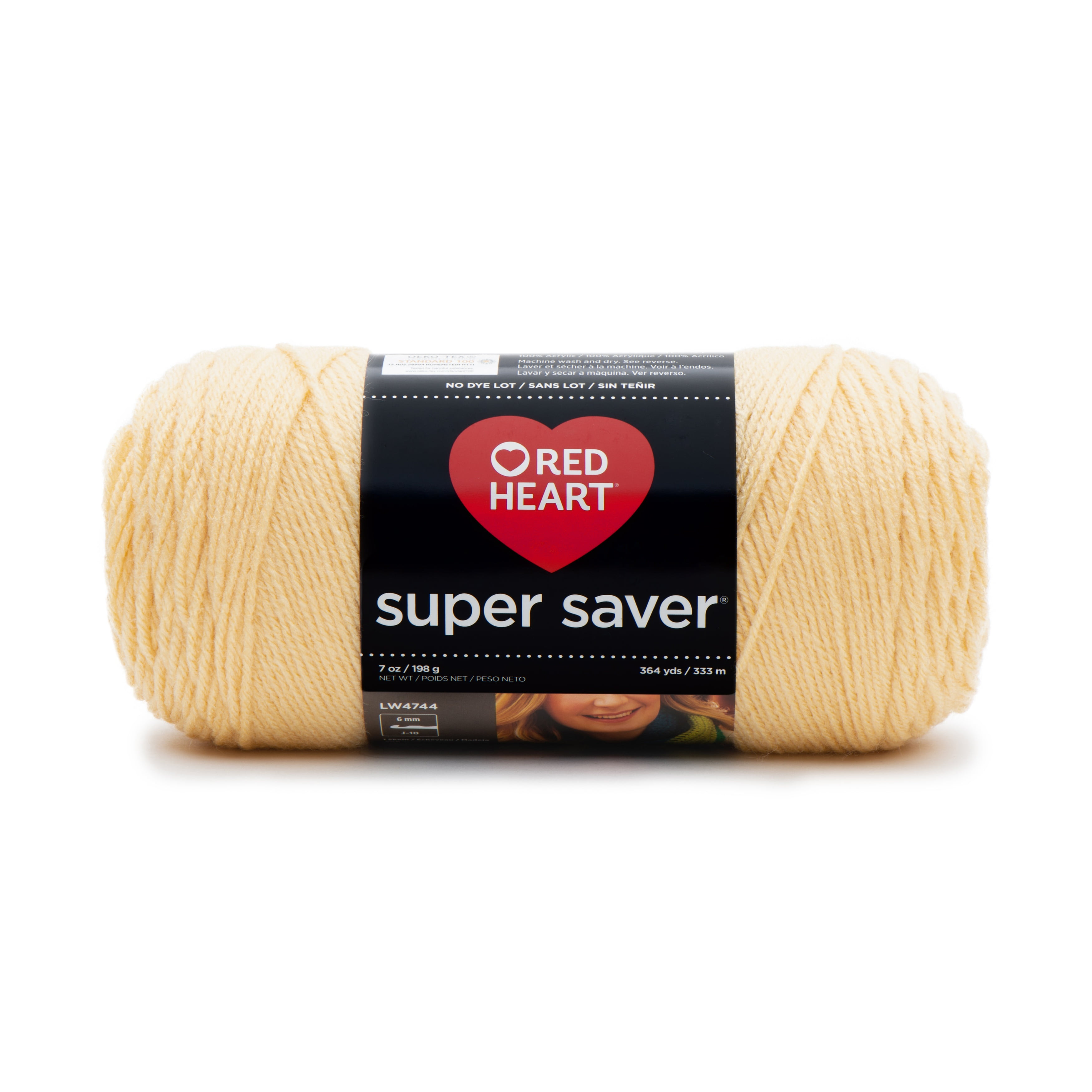 Fil Red Heart® Super Saver®, solide, acrylique #4 moyen, 7oz/198g, 364 yards Fil durable