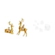 thumbnail image 5 of Figuras De Ciervos Y Esculturas De Renos Con Espejo Acrílico. Calcomanías De Pared De Peces Para Decorar Estantes, Escritorios, Sofás, TV Y Más., 5 of 8