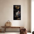 thumbnail image 5 of ZHONGYUTONG African American Wall Art 3 Piece Black Man Pictures Gold Crown Paintings Afro King Canvas Print for Living Room Bedroom Home Office Framed (11.00" x 14.00" x 3PCS), 5 of 6