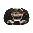 thumbnail image 3 of Rocae Glitch Screaming Skull for Sweatbands Sports Headband for Men and Women,Fashion Sweat Bands Headbands for Running,Cycling,Football, Yoga, Fitness, 3 of 9