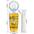 thumbnail image 3 of School Bus Driver Gifts, School Bus Tumbler Cup, Bus Driver Appreciation Gifts, 20oz Stainless Steel Insulated Cup School Bus Driver Travel Coffee Mug Birthday Christmas Gifts for Men, 3 of 6