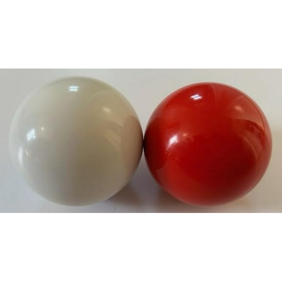 BuyBocceBalls Listing - Bocce Accessories - 57mm Pallinos or pallinas - Pack of 2 Colors - red and White -