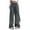 Dark Gray, variant on Wide Leg Cargo Pants for Women with Side Pocket Mid Waisted Travel Streetwear Baggy Stretchy Pants Drawstring Ankle Pants Women Casual Womens Pants Casual Work Pattern Dress Pants for Women